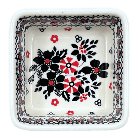 Baker, Square, 3.5" in "Duet in Black & Red" by Manufaktura | P150S-DPCC