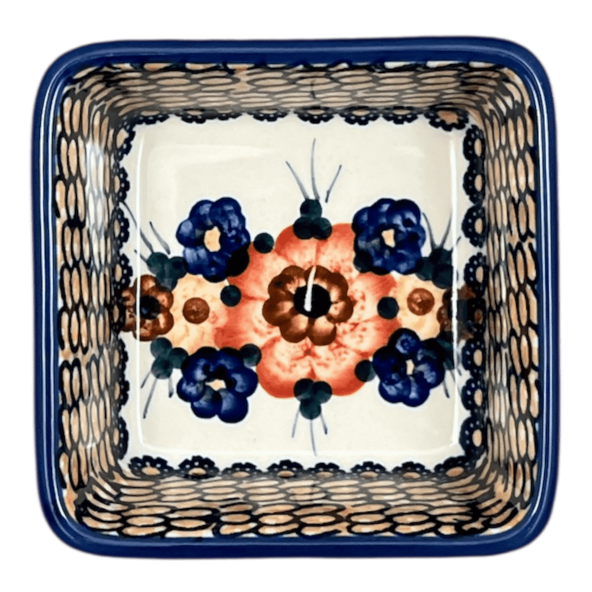 Baker, Square, 3.5" in "Bouquet in a Basket" by Manufaktura | P150S-JZK