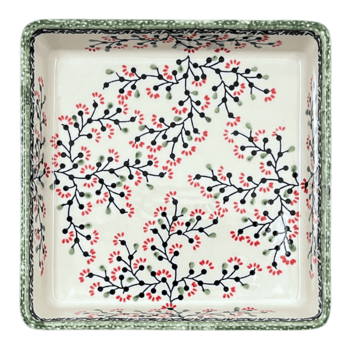 Baker, Square, 8" in "Cherry Blossoms" by Manufaktura | P151S-DPGJ