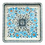 Baker, Square, 8" in "Baby Blue Blossoms" by Manufaktura | P151S-JS49