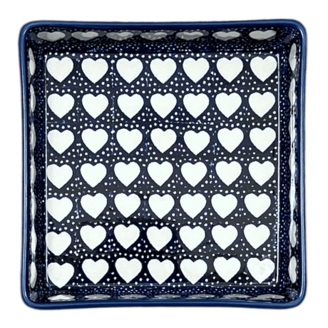 Baker, Square, 8" in "Sea of Hearts" by Manufaktura | P151T-SEA