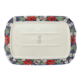 Platter, Rectangular, 11.5" x 17" in "Poppies & Posies" by Manufaktura | P158S-IM02