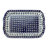 Platter, Rectangular, 11.5" x 17" in "Peacock" by Manufaktura | P158T-54