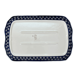 Platter, Rectangular, 11.5" x 17" in "Peacock" by Manufaktura | P158T-54