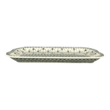 Platter, Rectangular, 11.5" x 17" in "Woven Pansies" by Manufaktura | P158T-RV