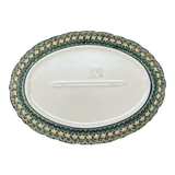 Platter, Oval, Scalloped, 16.75" x 12.25" Large in "Perennial Garden" by Manufaktura | P165S-LM