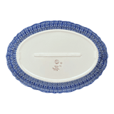 Platter, Oval, Scalloped, 16.75" x 12.25" Large in "Wildflower Delight" by Manufaktura | P165S-P273