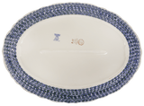 Platter, Oval, Scalloped, 16.75" x 12.25" Large in "Brilliant Garden" by Manufaktura | P165S-DPLW