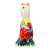 Polish Pottery Pie Bird (Poppies in Bloom) | P189S-JZ34 at PolishPotteryOutlet.com