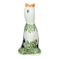 A picture of a Polish Pottery Pie Bird (Bunny Love) | P189T-P324 as shown at PolishPotteryOutlet.com/products/pie-bird-bunny-love-p189t-p324