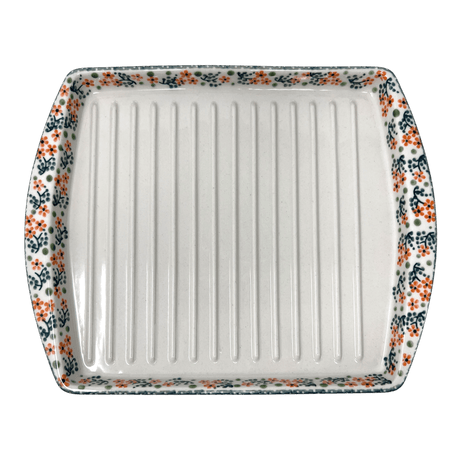 Tray, Bacon, 8.25" x 10.5" in "Peach Blossoms" by Manufaktura | P191S-AS46