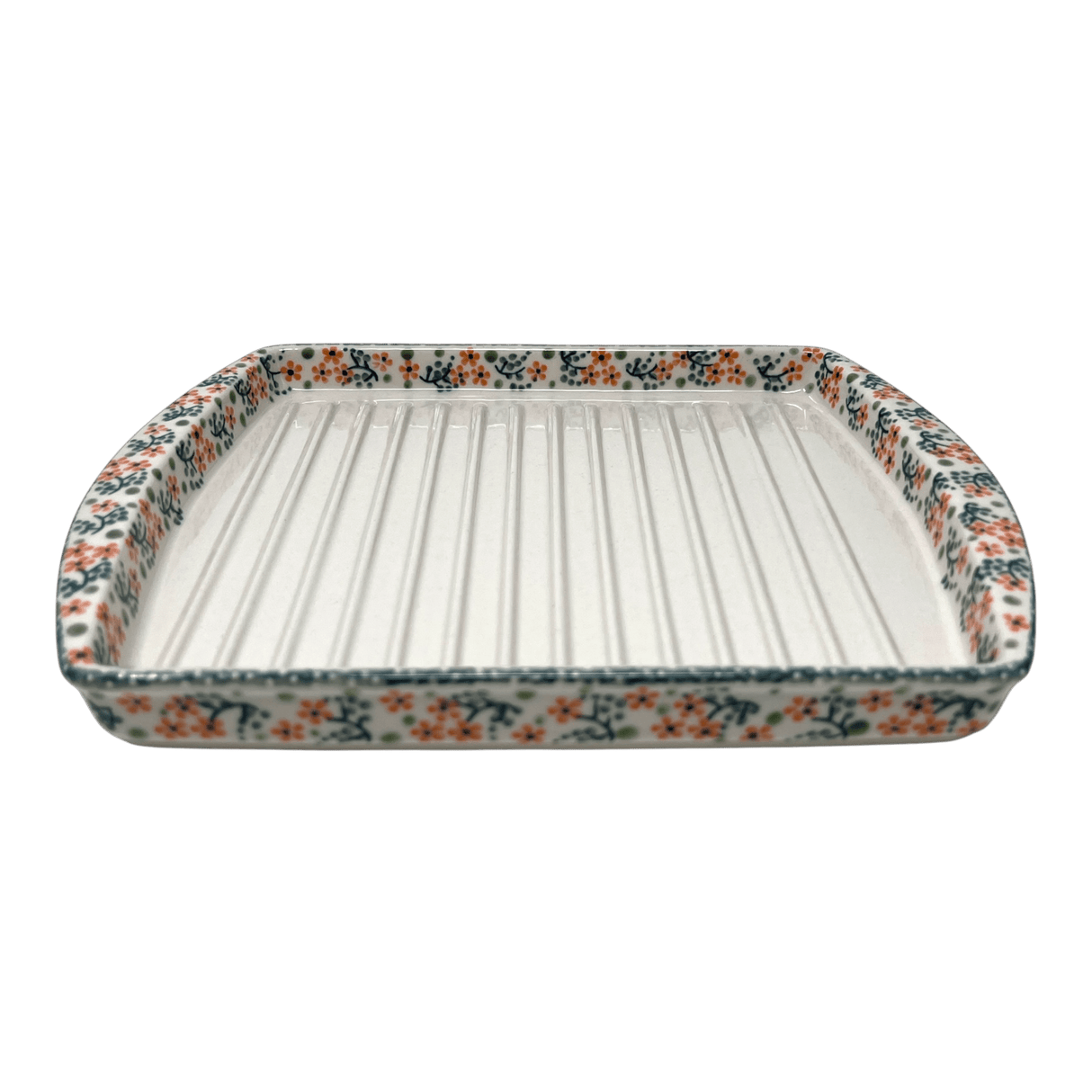Tray, Bacon, 8.25" x 10.5" in "Peach Blossoms" by Manufaktura | P191S-AS46