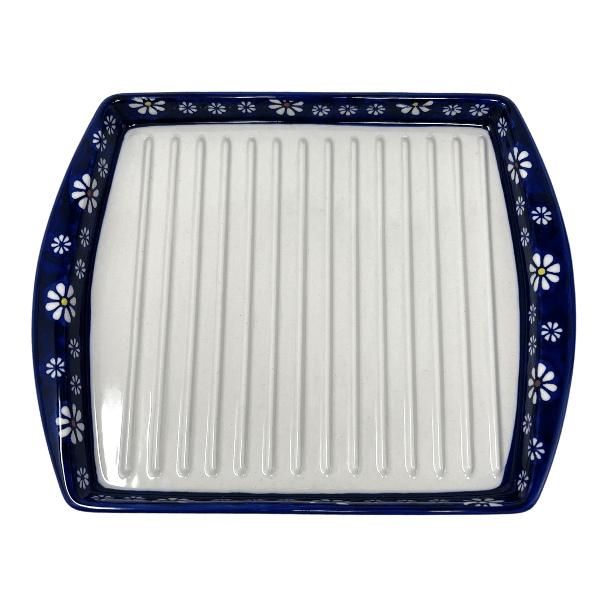 Tray, Bacon, 8.25" x 10.5" in "Midnight Daisies" by Manufaktura | P191S-S002