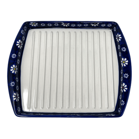 Tray, Bacon, 8.25" x 10.5" in "Midnight Daisies" by Manufaktura | P191S-S002