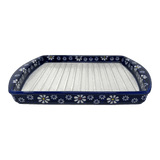 Tray, Bacon, 8.25" x 10.5" in "Midnight Daisies" by Manufaktura | P191S-S002