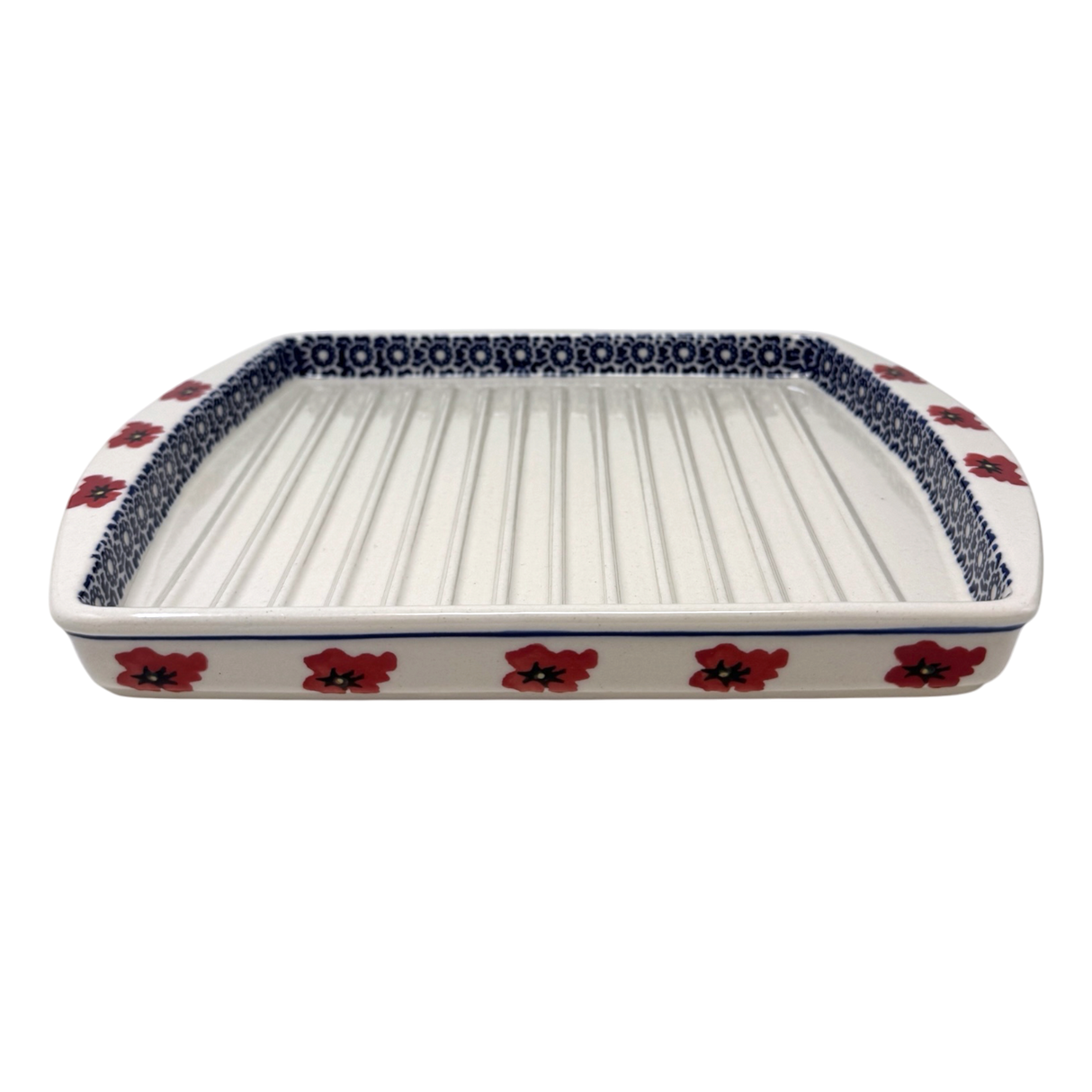 Tray, Bacon, 8.25" x 10.5" in "Poppy Garden" by Manufaktura | P191T-EJ01