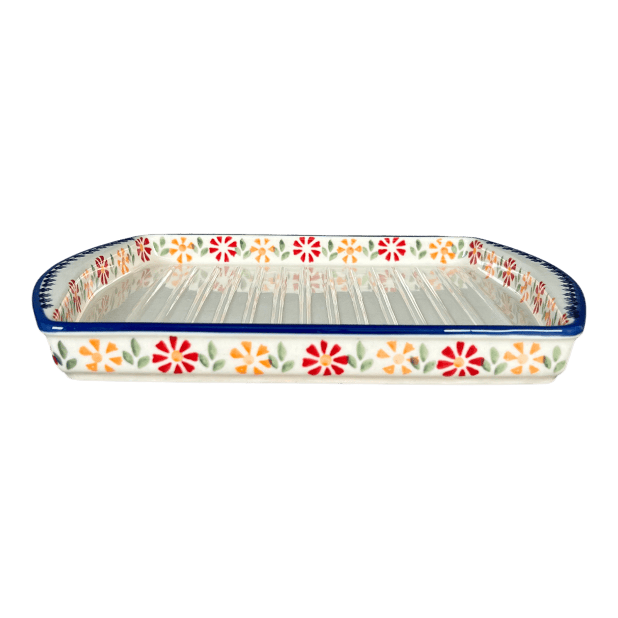 Tray, Bacon, 8.25" x 10.5" in "Flower Power" by Manufaktura | P191T-JS14