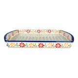 Tray, Bacon, 8.25" x 10.5" in "Flower Power" by Manufaktura | P191T-JS14