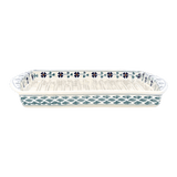 Tray, Bacon, 8.25" x 10.5" in "Woven Pansies" by Manufaktura | P191T-RV