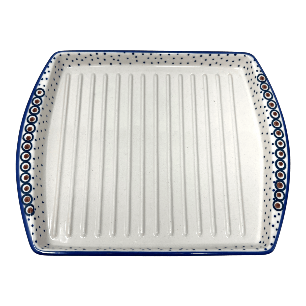 Tray, Bacon, 8.25" x 10.5" in "Peacock Dot" by Manufaktura | P191U-54K