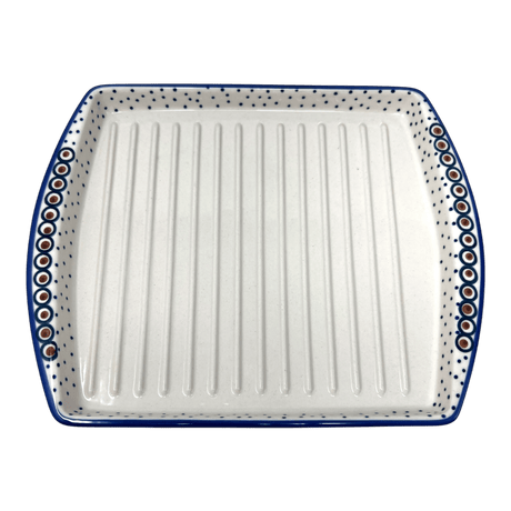 Tray, Bacon, 8.25" x 10.5" in "Peacock Dot" by Manufaktura | P191U-54K