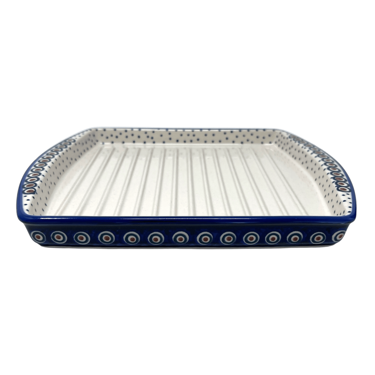 Tray, Bacon, 8.25" x 10.5" in "Peacock Dot" by Manufaktura | P191U-54K