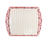 Tray, Bacon, 8.25" x 10.5" in "Scarlet Daisy" by Manufaktura | P191U-AS73