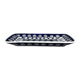 Tray, Rectangular, 8.25" x 5" in "Peacock" by Manufaktura | P201T-54