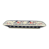 Tray, Rectangular, 8.25" x 5" in "Berry Dot" by Manufaktura | P201T-BL04