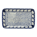 Tray, Rectangular, 8.25" x 5" in "Kitty Cat Path" by Manufaktura | P201T-KOT6