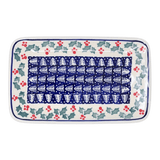 Tray, Rectangular, 8.25" x 5" in "Holiday Cheer" by Manufaktura | P201T-NOS2