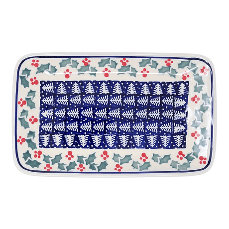 Tray, Rectangular, 8.25" x 5" in "Holiday Cheer" by Manufaktura | P201T-NOS2