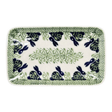 Tray, Rectangular, 8.25" x 5" in "Bunny Love" by Manufaktura | P201T-P324