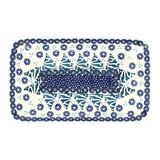Tray, Rectangular, 8.25" x 5" in "Snowy Pines" by Manufaktura | P201T-U22