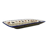 Platter, Rectangular, 14" x 8" in "Wild Horses" by Manufaktura | P202S-INK1