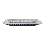Platter, Rectangular, 14" x 8" in "Cherry Dot" by Manufaktura | P202T-70WI
