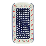 Platter, Rectangular, 14" x 8" in "Cherry Dot" by Manufaktura | P202T-70WI