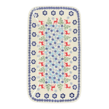 Platter, Rectangular, 14" x 8" in "Reindeer Games" by Manufaktura | P202T-BL07
