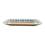 Platter, Rectangular, 14" x 8" in "Jungle Flora" by Manufaktura | P202T-DPZG
