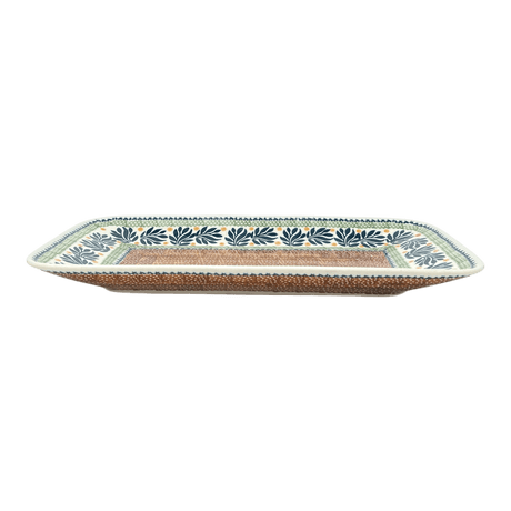 Platter, Rectangular, 14" x 8" in "Jungle Flora" by Manufaktura | P202T-DPZG