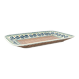 Platter, Rectangular, 14" x 8" in "Jungle Flora" by Manufaktura | P202T-DPZG