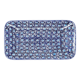 Platter, Rectangular, 14" x 8" in "Blue on Blue" by Manufaktura | P202T-J109