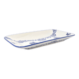 Platter, Rectangular, 14" x 8" in "Butterfly Garden" by Manufaktura | P202T-MOT1