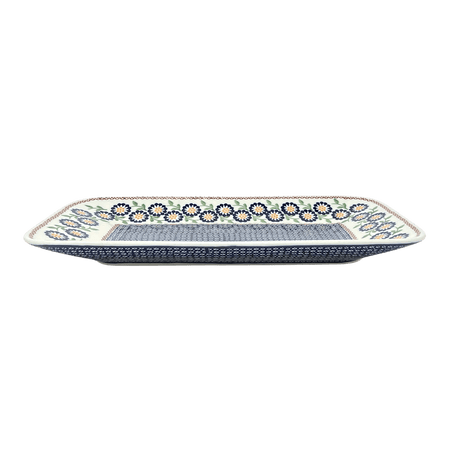 Platter, Rectangular, 14" x 8" in "Mums the Word" by Manufaktura | P202T-P178