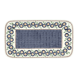 Platter, Rectangular, 14" x 8" in "Mums the Word" by Manufaktura | P202T-P178