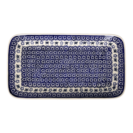 Platter, Rectangular, 14" x 8" in "Butterfly Border" by Manufaktura | P202T-P249