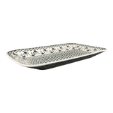 Platter, Rectangular, 14" x 8" in "Woven Pansies" by Manufaktura | P202T-RV