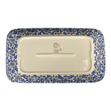 Platter, Rectangular, 14" x 8" in "English Blue" by Manufaktura | P202U-AS53