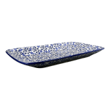 Platter, Rectangular, 14" x 8" in "English Blue" by Manufaktura | P202U-AS53