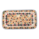 Platter, Rectangular, 14" x 8" in "Hedgehog Harvest" by Manufaktura | P202U-AS71
